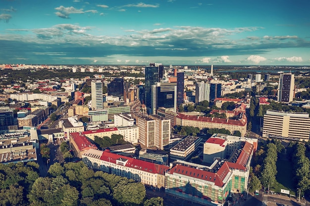 Aerial view of the Tallinn business center