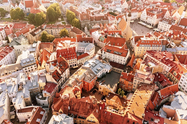 Aerial View of Tallinn