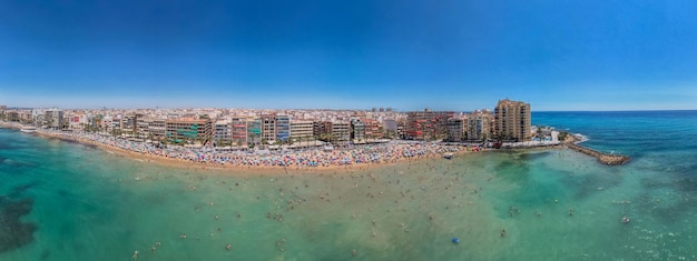 Aerial view of Torrevieja Province of Alicante south of Spain Costa Blanca Spain