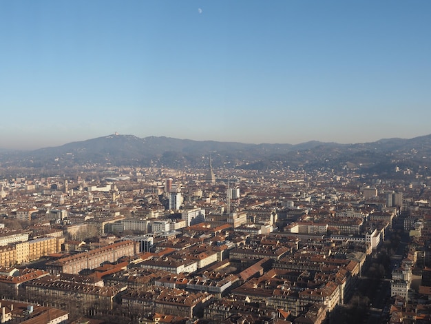 Aerial view of Turin