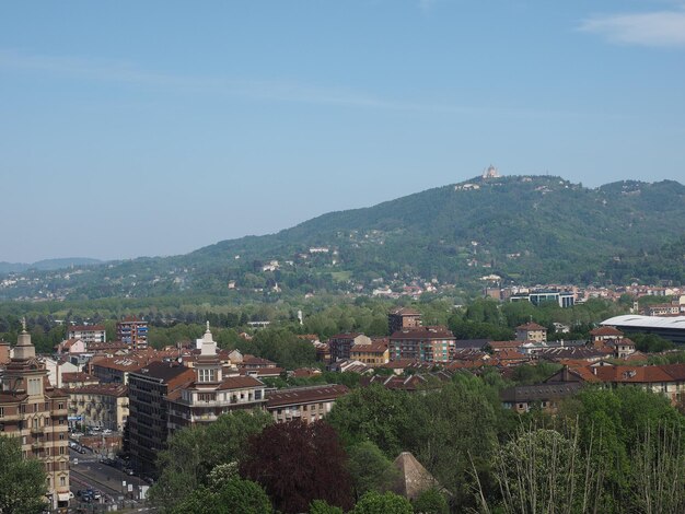 Aerial view of Turin