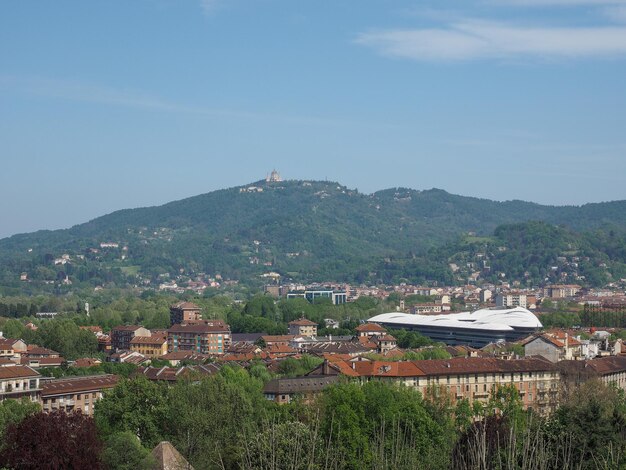 Aerial view of Turin