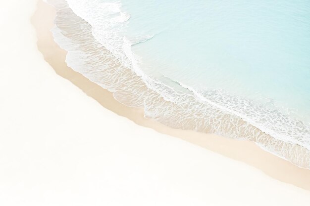 Photo aerial view of turquoise water and white sand beach