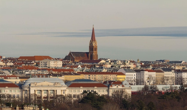 The aerial view of Vienna cityAustria