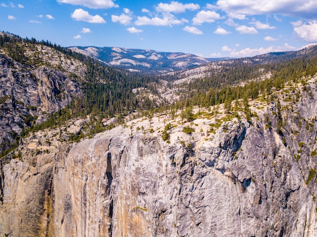 Aerial view of the Yosemite National Park in California