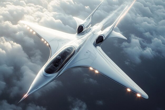 Aerodynamic Supersonic Jet with Retractable Wings