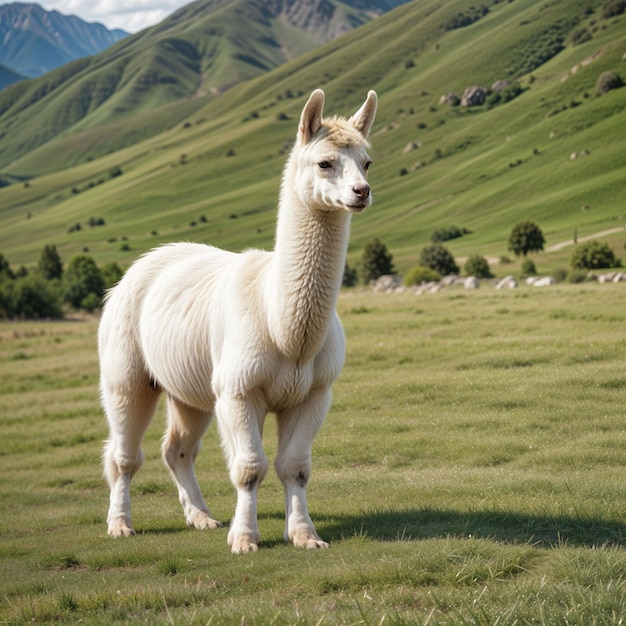 Aesthetic Alpaca Llama Photo Art