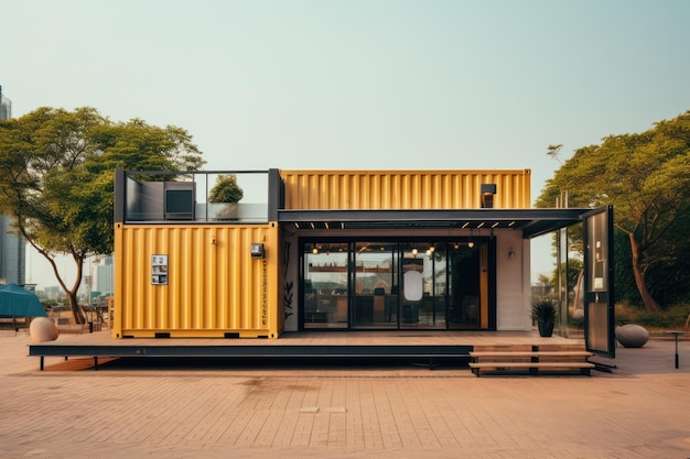 Aesthetic Sustainability Embrace Container House an Innovative EcoFriendly Tiny Home