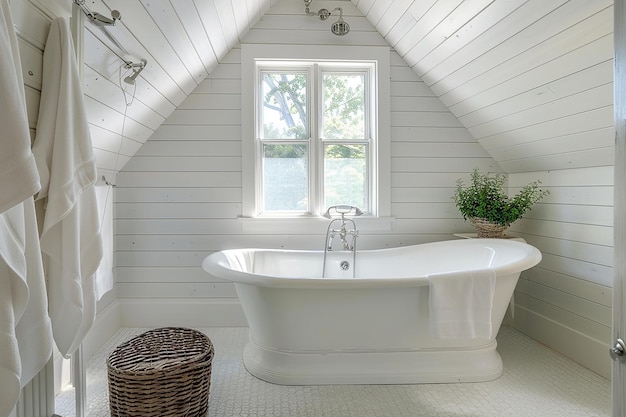 Aesthetically pleasing white bathroom