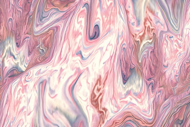 An Affect Resembling Watercolor Dyeing Pattern of Marbling in a Seamless Weave