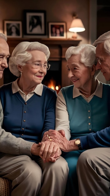 Affectionate seniors