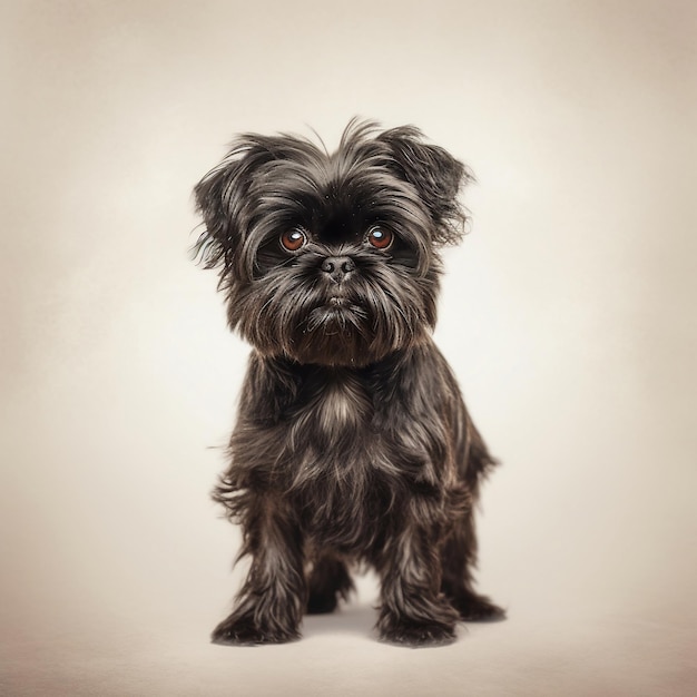 Affenpinscher in full length photography studio photo AI generated