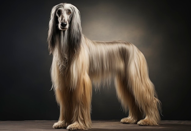 Photo afghan hound dog