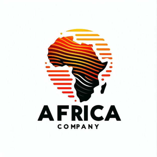 Africa map logo company template