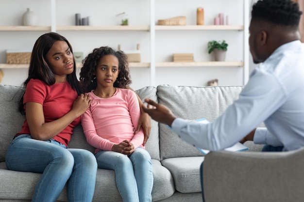 African american girl teenager suffering from depression and loneliness