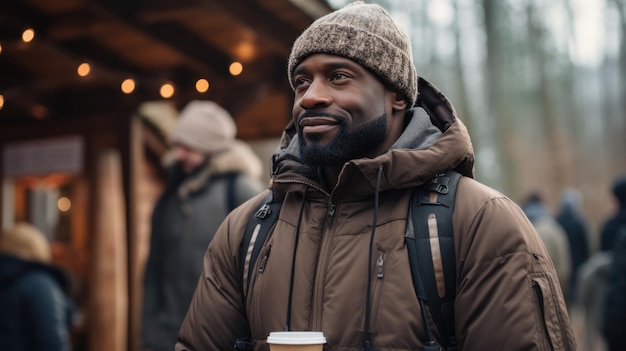 African American man a nice bright smile