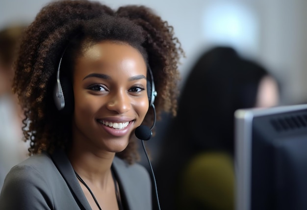 African American women on sales department