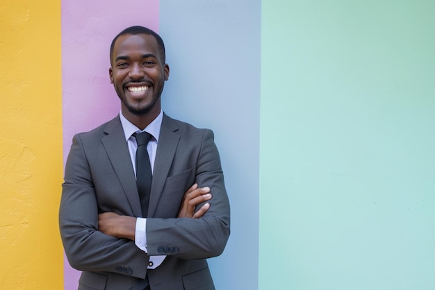 african businessman in suit