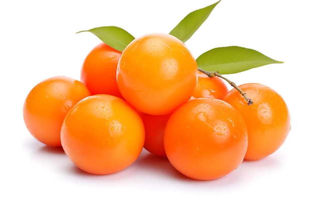 African cherry orange isolated on white background