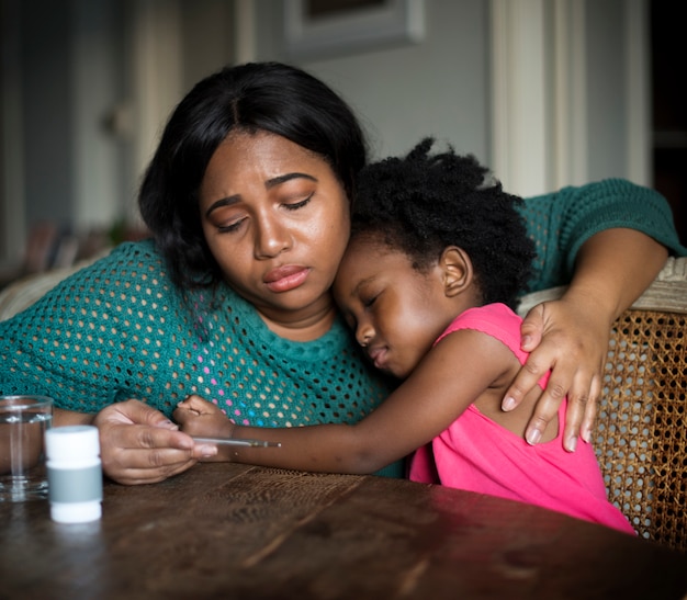 African Descent Family House Home Resting Living