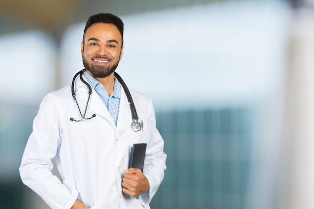 African doctor portrait