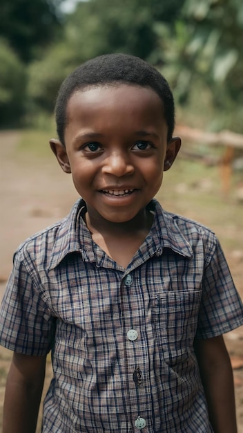 African kid enjoying life