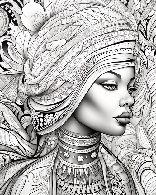 Photo african ladies on the go coloring book