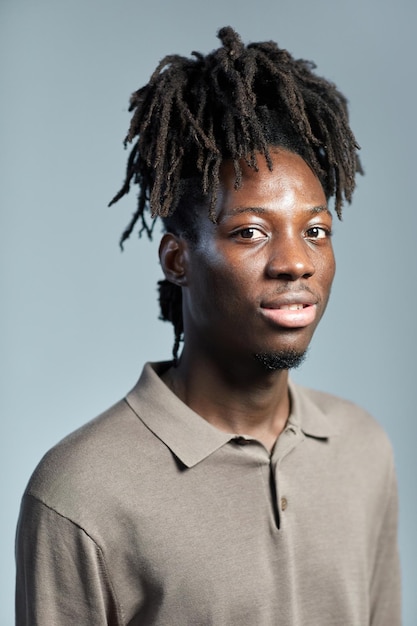 African man with stylish hairstyle