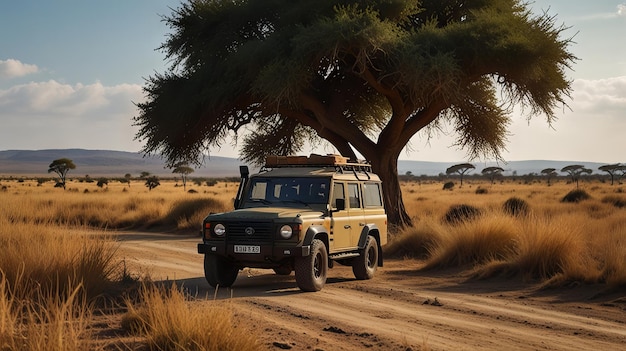 Photo african safari by jeep