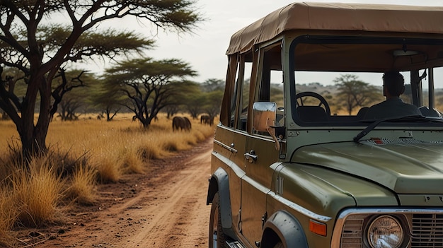 Photo african safari by jeep