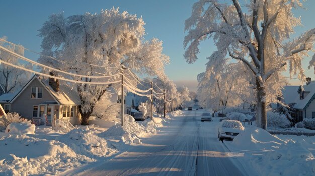 The aftermath of ice storms is a surreal sight with every surface coated in a thick layer of ice