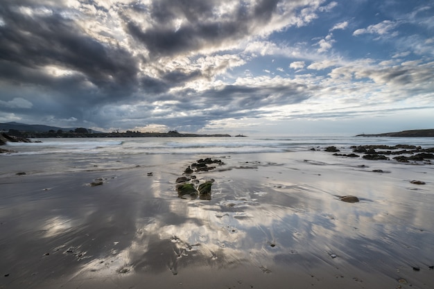 afternoon and evening on the Galician coasts of Lugo