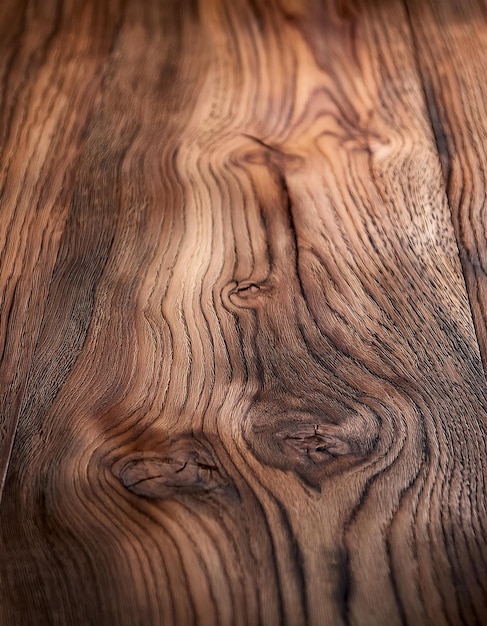 Photo aged oak wood texture with depth of field on a rustic background