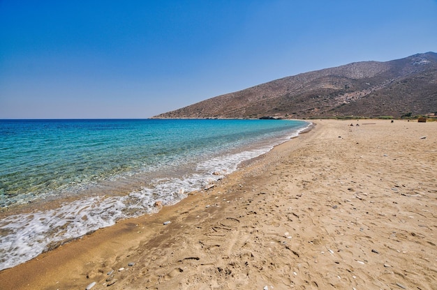 Agia Theodoti beach in Ios island Greece