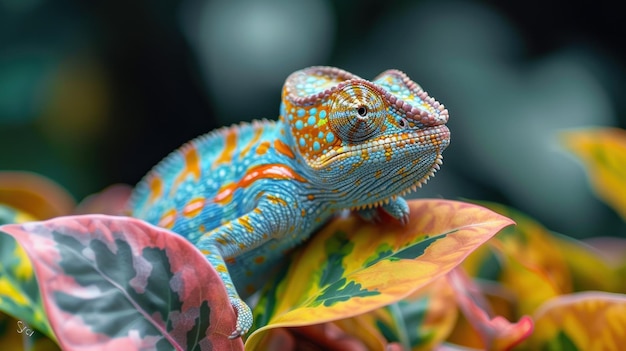 Aglonema Kochin Chameleon in a pot lizard