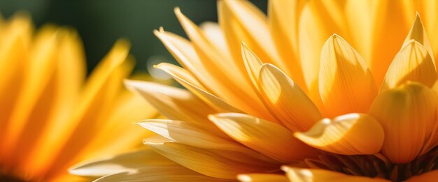 Agricultural Beauty Macro Shot of a Sunlit Flower Petal in Nature Embrace