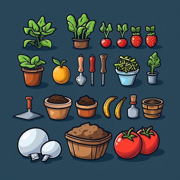 Agricultural Cartoon Overall Icon