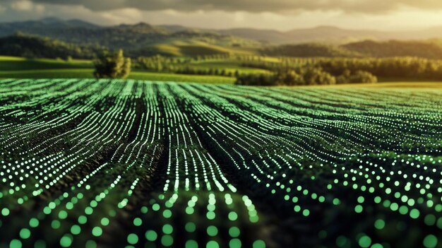 Photo agricultural technology generative ai concept