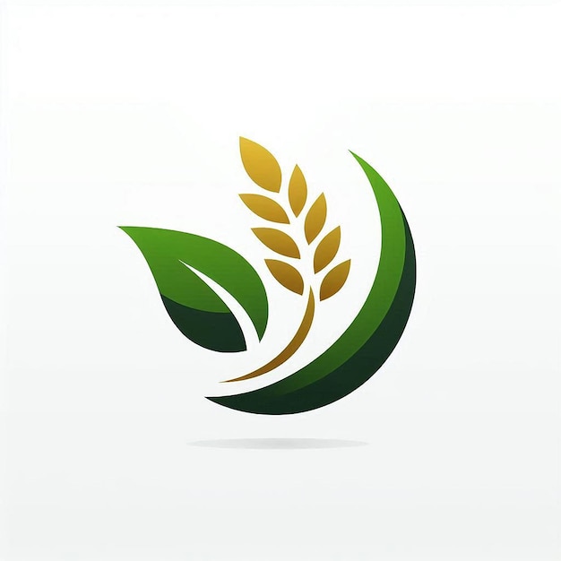 Agriculture logo with sun flower