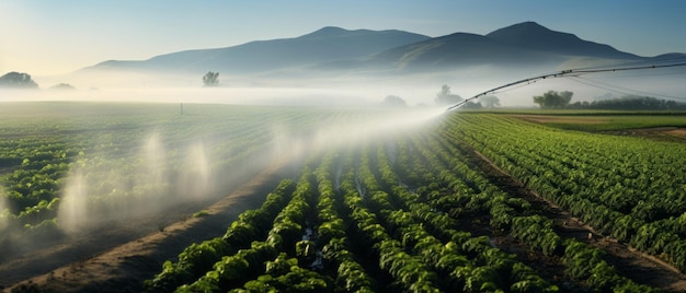 Agriculture water spray Generative AI