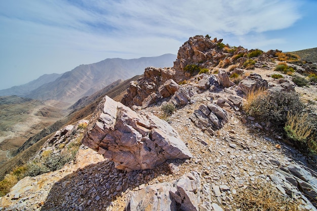 Aguereberry Point in Death Valley hiking path