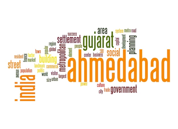 Ahmedabad word cloud