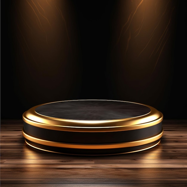 AI 3D Luxury Marble Podium Product Background