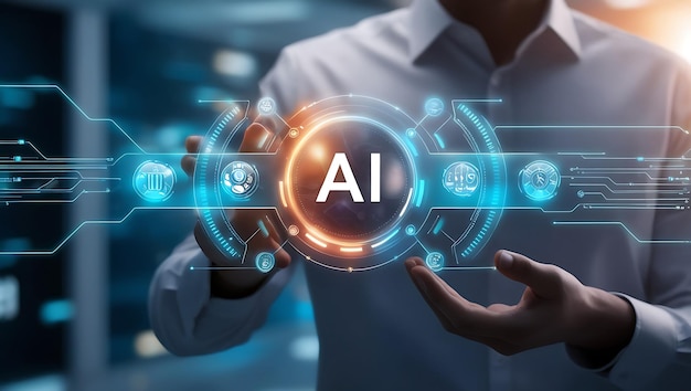 AI Artificial intelligence AI Learning and machine learning concept Business Technology