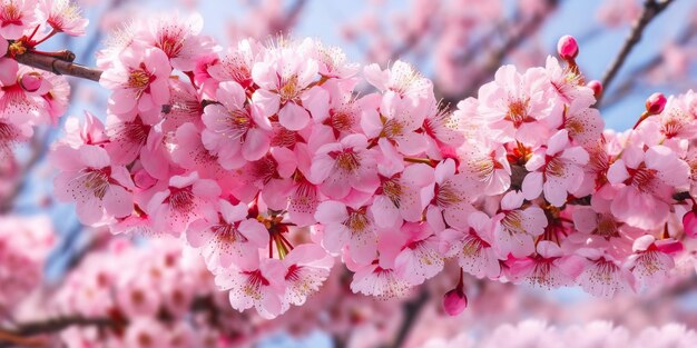 AI Generated AI Generative Traditional Japanese flower sakura cherry blossom tree Graphic Art