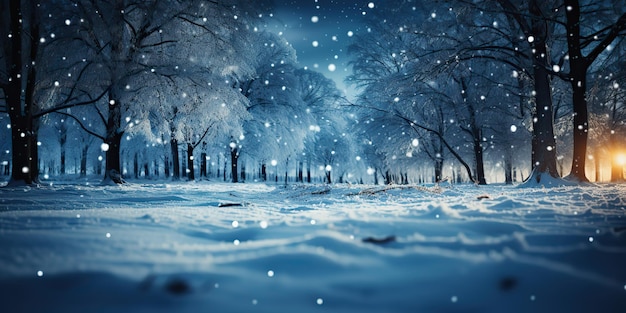 AI Generated AI Generative Winter snow outdoor nature road tree Xmas Christmas New Year holiday