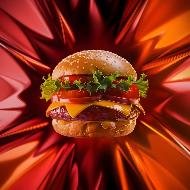 AI Generated Burger Image