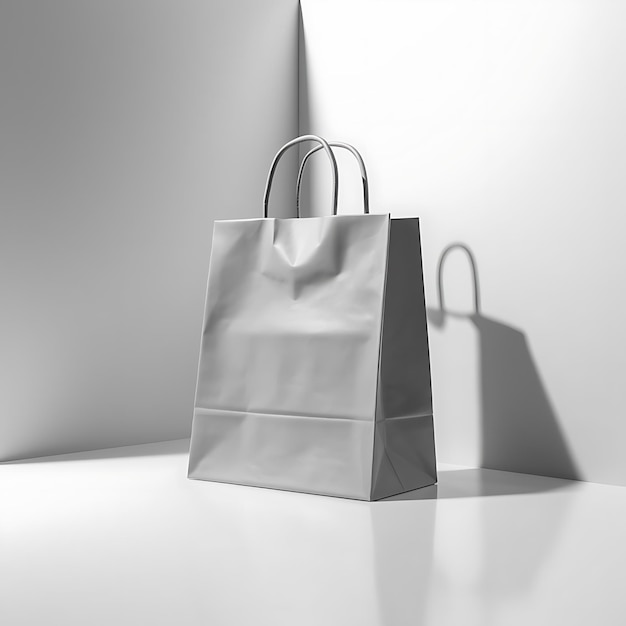 AI Generated Empty Shopping Bag Mockup