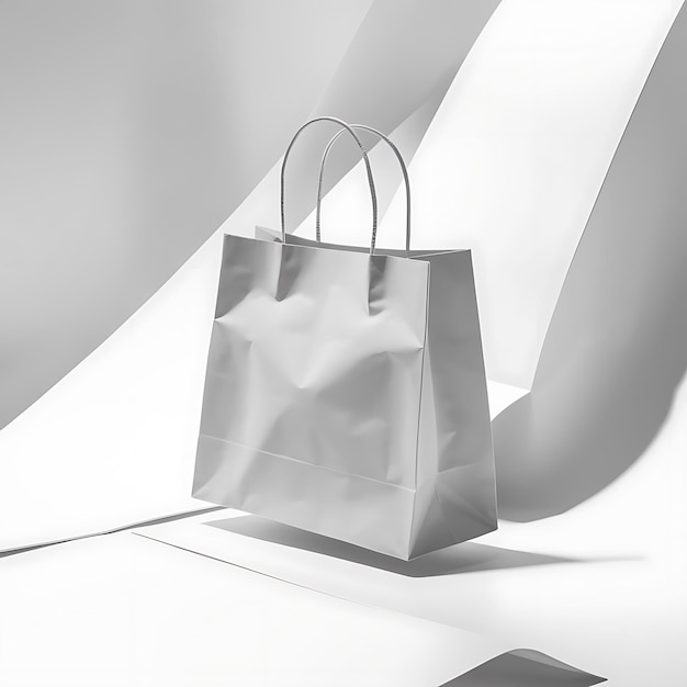 AI Generated Empty Shopping Bag Mockup