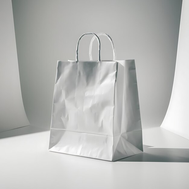 AI Generated Empty Shopping Bag Mockup